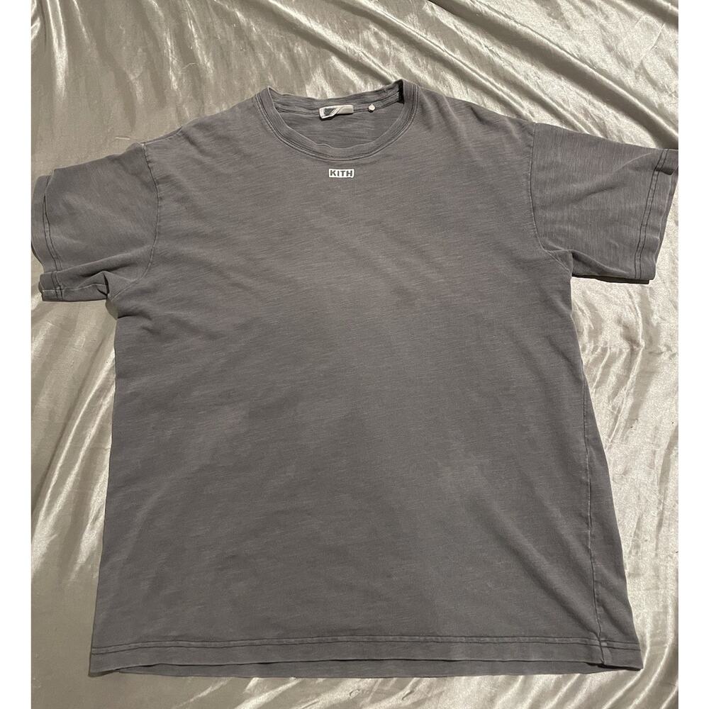 KITH TEE BASIC LOGO SIZE MEDIUM GREY